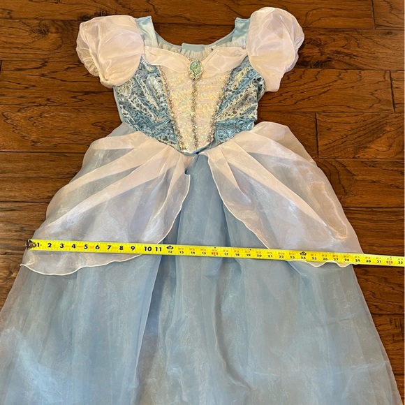Disney Cinderella Gown Girls XL fit Women XS S Costume Dress Long Blue - Picture 16 of 16